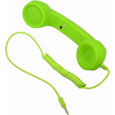 Klassischer Retro-Telefonhörer mit 3,5-mm-Klinkenstecker und Mikrofon für Smartphones, Anrufempfänger (1/5)