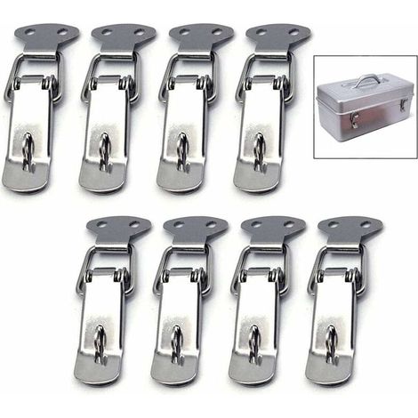 8 Pieces Spring Clasp, Spring Latch Toggle Stainless Steel Closure (1/5)