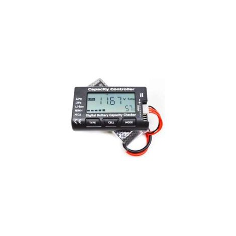 Tester digitale di capacità della batteria – Misuratore di tensione per LiPo, NiMH, Li-ion – Display LCD – Capacità residua e tensioni delle celle
