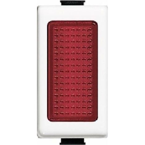 Bticino matix gemma luminosa con diffusore rosso am5060r