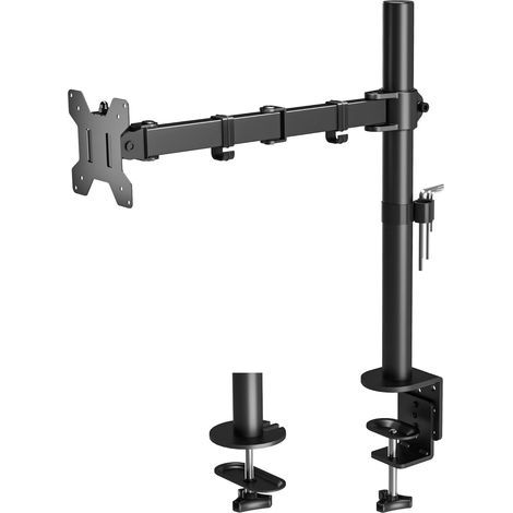 PC-Monitorständer, 13-32 Zoll LCD-LED-Bildschirm, einzelner PC-Monitorarm, Tragkraft 10 kg, höhenverstellbar, neigbar und schwenkbar – VESA 75 x 75-100 x 100 mm (1/5)