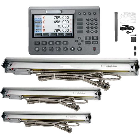 4-Achsen-LCD-Digitalanzeige, hohe Präzision 5 µm, AC 100–240 V Eingang (1/2)