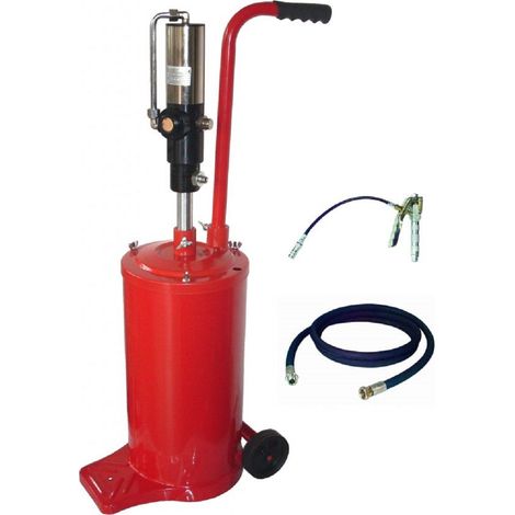 806 AEROPULSOMETRO PNEUMATICO X GRASSO x FUSTO 25KG CON RUOTE - BONEZZI ITALY