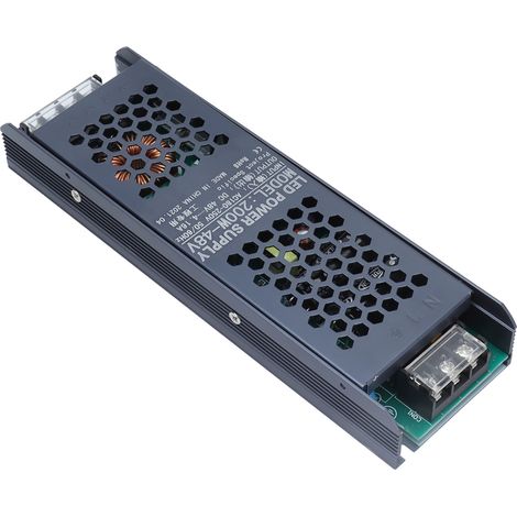 200W 48V 4,16A LED-Netzteil, langer schwarzer Transformator, wasserdichter Treiber für LED-Streifen, AC180-250V Wandler, magnetisches Schaltnetzteil. (1/5)