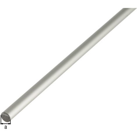 GAH Alberts Rundstange glatt, , Durchmesser 6mm, L1000mm Aluminium silberf. Elox.