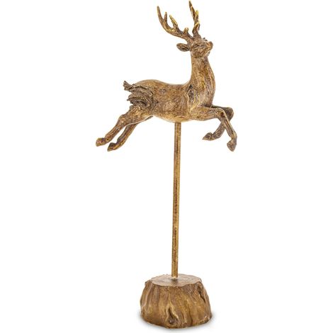 Figurine de cerf en plastique marron 44x21x11 (1/5)