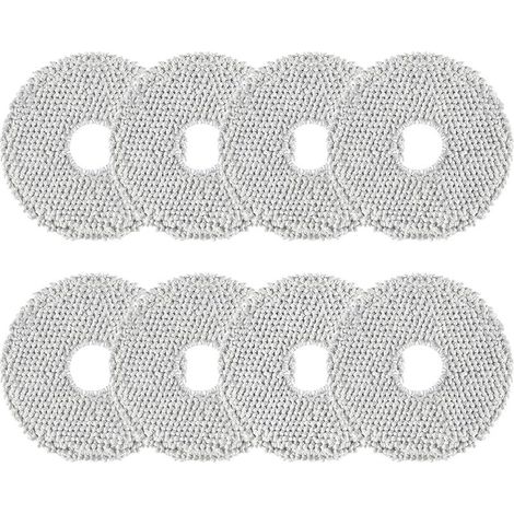 8er-Pack Reinigungstücher für ECOVACS DEEBOT X2/T20/T20e/T30/T50 Pro OMNI, Xiaomi X20/X10+ und Dreame L10s/L10/L20/X40/L40 Ultra Saugroboter, wiederverwendbar und waschbar (1/5)