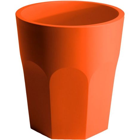Vaso "Cubalibre" struttura in polietilene per esterno -Arancio (1/4)