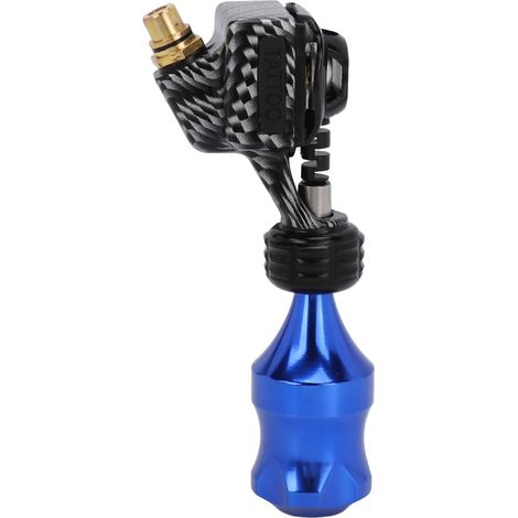 Machine à tatouer rotative avec interface RCA, moteur en alliage galvanisé, cordon clip, noir et bleu (1/5)