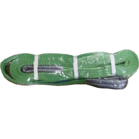 Eslinga Elevacion Plana 2000X4Mt Abierta Doble Banda Verde  Nivel