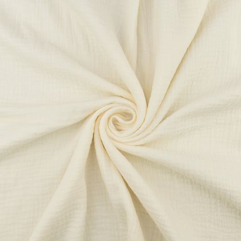 Mussola di cotone, colore ecrù (1/4)