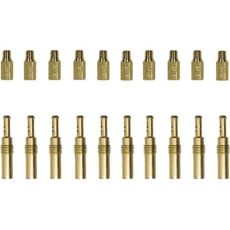 Kit de 20 gicleurs principaux et gicleurs de ralenti en cuivre pour carburateurs PWK, Keihin et OKO (référence A-SFYGV). (1/5)