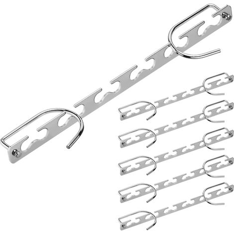 Platzsparende Kleiderbügel aus Metall – mehrere Kleiderbügel – 6-in-1-Kleiderbügel – auch für Röcke und Hosen geeignet – Schrank-Organizer