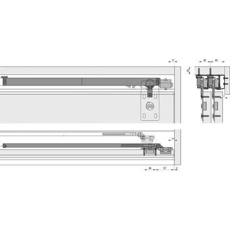 Hawa Dämpfeinzug Combino 65 H IS/MS ol, 2 Stück li/re + Aktivator (1/2)