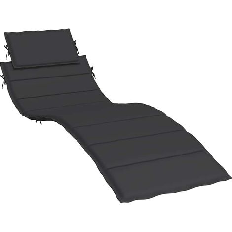 Maison Exclusive - Cuscino per Lettino Nero 186x58x4 cm in Tessuto Oxford (1/5)