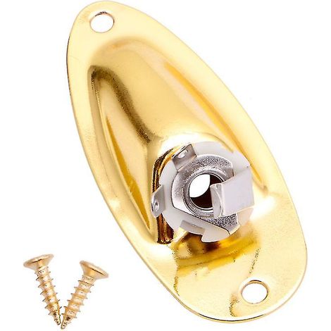 Plaque de prise jack d'entrée/sortie de remplacement pour guitare Fender Stratocaster (1/5)
