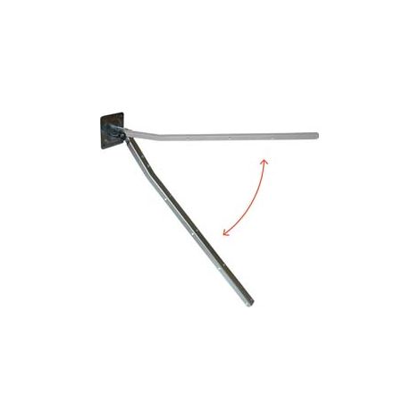STENDIBIANCHERIA PIEGHEVOLE DA MURO IN ACCIAIO ZINCATO- - cm.58x3x1,5 - 1 coppia