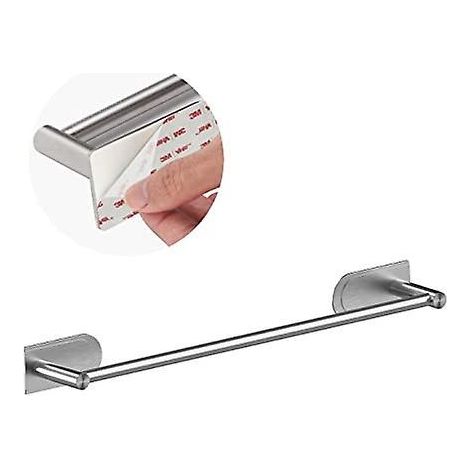 porte-serviettes Auto-adhsif - Acier Inoxydable Bross Sus 304, Porte-serviettes De 40 Cm Pour Salle De Bain, Cuisine - Facile Installer Sans Pera (1/5)