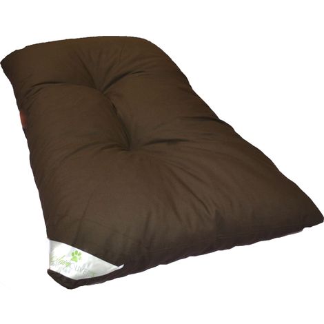 Coussin d'intérieur pour chien marron grand modèle (1/2)