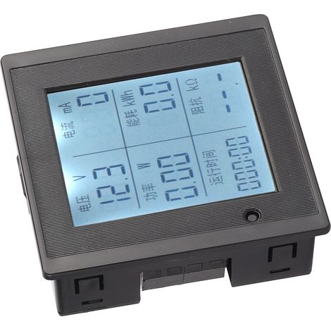 Voltmètre Ampèremètre Numérique DC 6-200V avec Affichage LCD Multifonction (1/5)