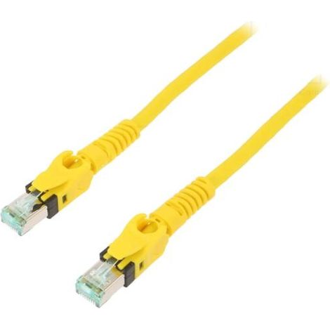 Cable reseau RJ45 male S-FTP Cat 6a jaune - 7.5m