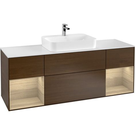 Villeroy & Boch F451PCGN Meuble sous-lavabo Finion F45 (1/2)