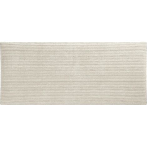 Testata letto per letto a scomparsa 160 cm - Velluto a coste - Beige - RAPILI (1/5)