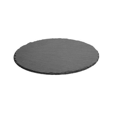 Plat de service en ardoise de 22 cm de diamètre (1/2)