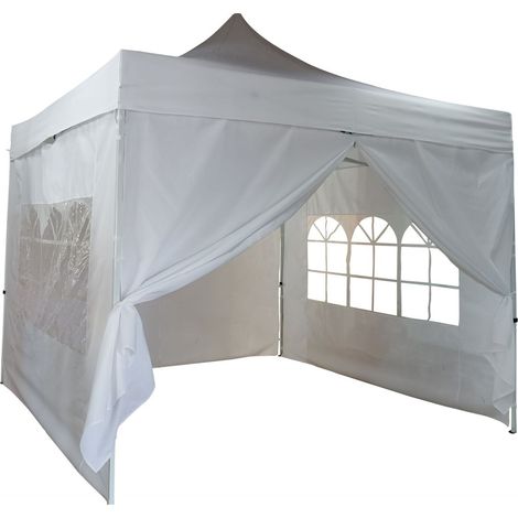 TrendLine Seitenteile für Faltpavillon 2,95 x 2,95m Seitenwand Pavillon 4 Stück (1/2)