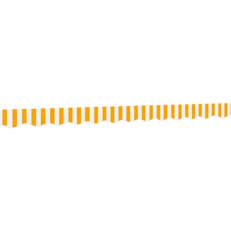 Awning Valance Replacement Yellow and White Stripe 300 cm vidaXL