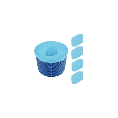 Chaussettes Skimmer Piscine,20 Pièces Chaussettes Skimmer Socks,Filtre Skimmer Piscine pour Le Nettoyage des piscines enlever Les Feuilles de laitier (1/4)