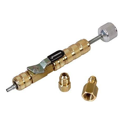 ROTHENBERGER  Strumento valvola  Schrader, con  adattatore 1/4"  e 5/16"  - 87800