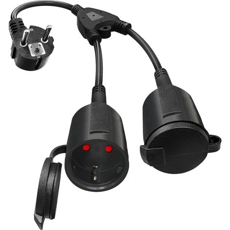 Câble d'alimentation VDE à prises et fiches multiples pour l'alimentation de divers appareils électriques (1/5)