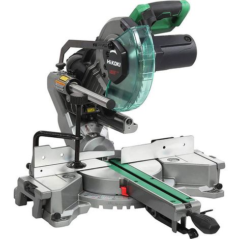 Hikoki – Scie à onglets radiale C8FSHGWAZ – 1100 W – Diamètre de lame 216 mm – Coupe aluminium et bois avec laser – Vitesse 5300 tr/min