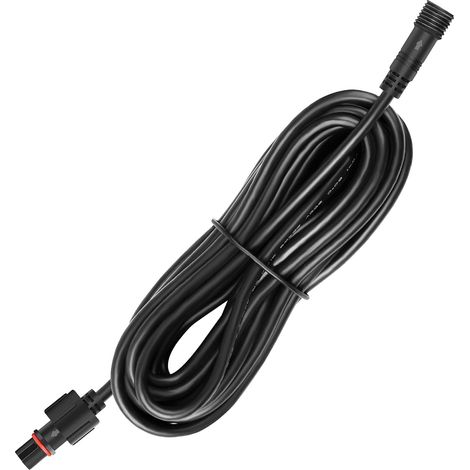 Câble d'extension 3M imperméable embout DC, durable et résistant à l'usure une rallonge pour lier une lampe solaire exterieur, spot led jardin (1/3)