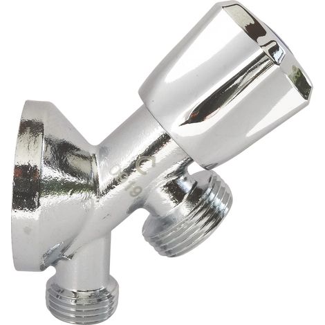 Somatherm For You – Robinet de machine à laver à clapet – Applique M1/2' – Sortie M3/4 – Corps en laiton pour robustesse – Pression 4 bars (1/2)