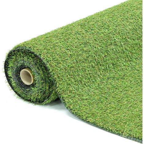 GardenKraft Benross Metre 15mm Pile Roll Artificial Grass 26070 Erba Sintetica in Rotolo di 4 m x 1 m, Spessa 15 mm, per Un Prato Finto Molto Denso, Green, 400x100x1.5 cm (1/5)