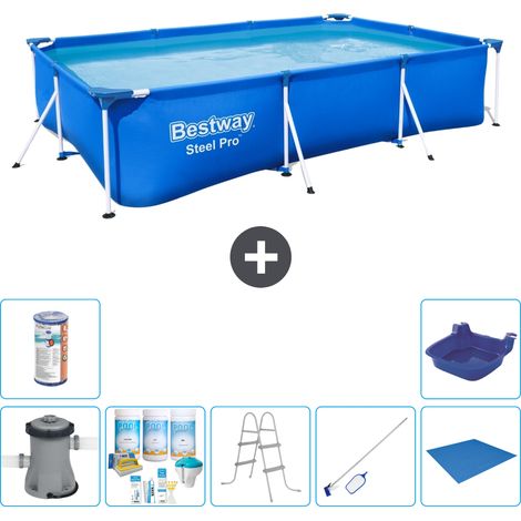 Bestway Piscina Bestway Steel Pro Rettangolare - 300x201x66 cm - 8-pezzi  S22092 (1/5)