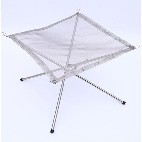 Barbecue a carbone ad alta temperatura con treppiede e bruciatore regolabile (dimensioni: lato 42 x 42 x altezza 34 cm) (1/4)