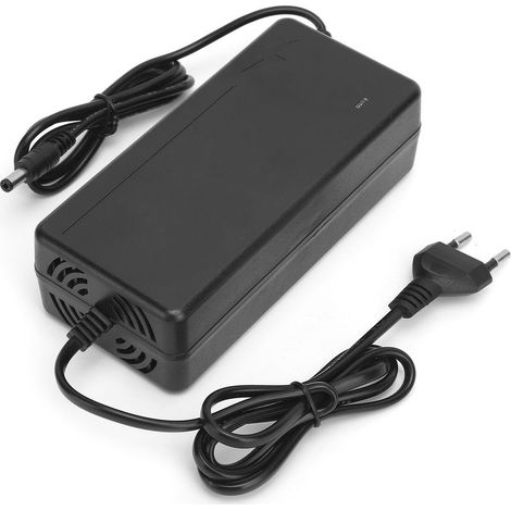 Chargeur Secteur EU 54.6V 2A pour Batterie Lithium, Adaptateur DC 5.5mm, Entrée 100‑240V (1/5)