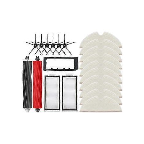 Pour aspirateur robot Q8 Max, Q8 Max+, Q5 Pro, Q5 Pro+ : Couvercle de brosse principale, filtre HEPA et lingette de nettoyage de rechange (1/5)