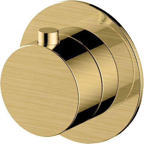 RAK Petit Brushed Gold Round Concealed Dual Control Diverter Valve - RAKPER3020-2G