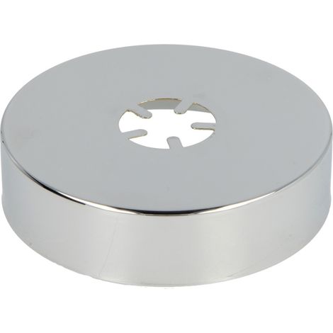 Rosace coulissante design, laiton chromé 80 mm x 1/2 x 20 mm