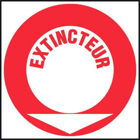 Panneau Extincteur texte - Rigide 200x200mm - 4034706