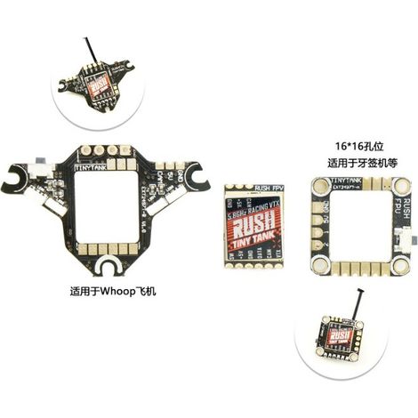 RUSHFPV TINY TANK, 5V 350mW Netzteil, analoge Bildübertragung, 48-Frequenz-FPV-Nano-Drohne (1/5)
