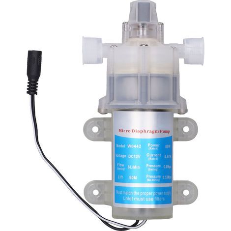 Professional Micro Diaphragm Pump, Small Light, Portable, Low Noise, Self-Priming, Single 12V – High Resistance, DIY, Workshop, Construction, Installation (1/5)