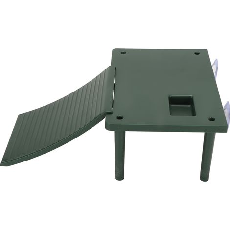 Plateforme d'exercice pour tortues, terrasse de repos avec échelle verte, idéale pour grimper. (1/5)