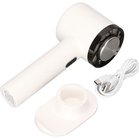 Ventilateur de poche rechargeable USB 3 vitesses - Mini ventilateur portable avec support pour voyage et camping (1/5)