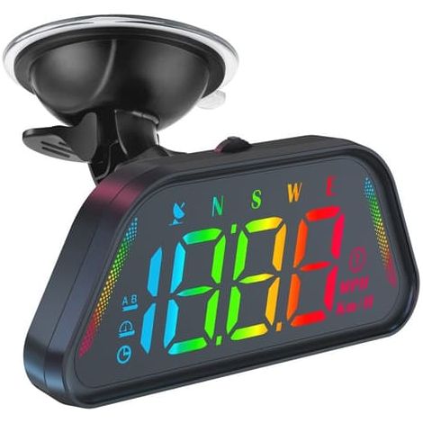 Compteur de vitesse, GPS, affichage tête haute (HUD), boussole, altimètre, marche/arrêt automatique (1/5)