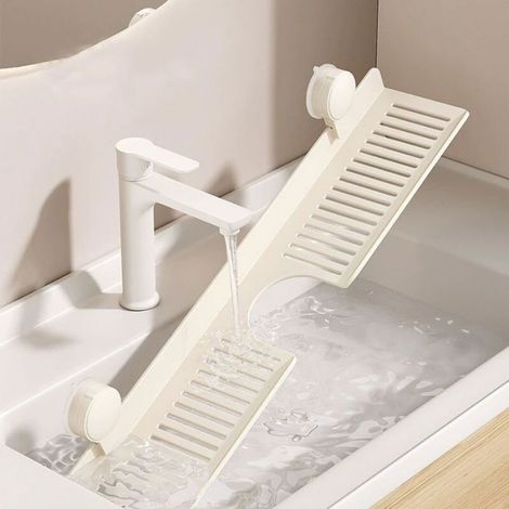 Organisateur de lavabo - - - Blanc - 15,7 pouces - Antirouille, étanche (1/4)